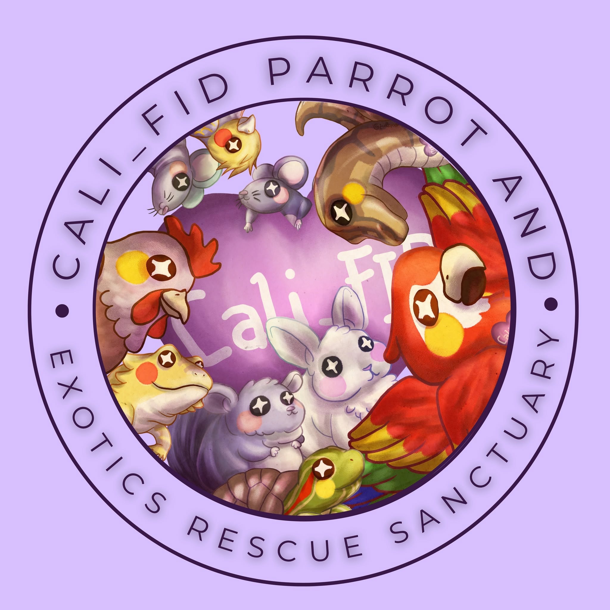 Cali_FID Parrot and Exotics Rescue Sanctuary logo